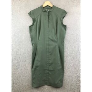 Arc'teryx Cala Dress Green  Snap Button Sleeveless Casual Dress Women's Size S